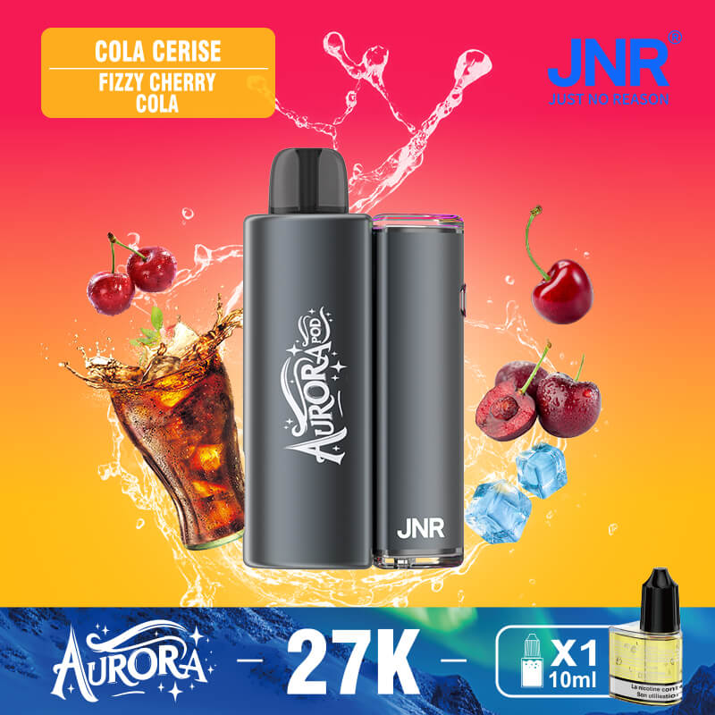 Vape jetable JNR Aurora 27 000 bouffées – Vente en gros B2B