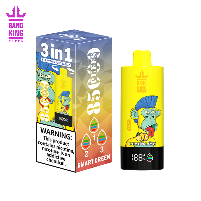 Bang King 85000 Puffs Écran LCD (3 en 1)—Stock en Chine