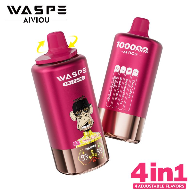 WASPE 4 en 1 Vape Jetable 100 000 Bouffées Quatre Saveurs