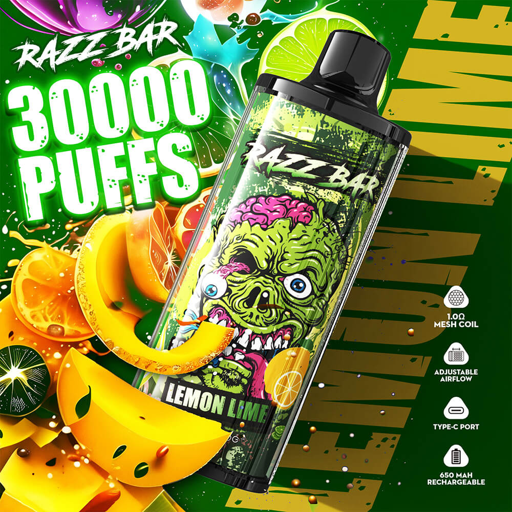 Vape Jetable Razz Bar 30 000 bouffées — Vente en Gros B2B