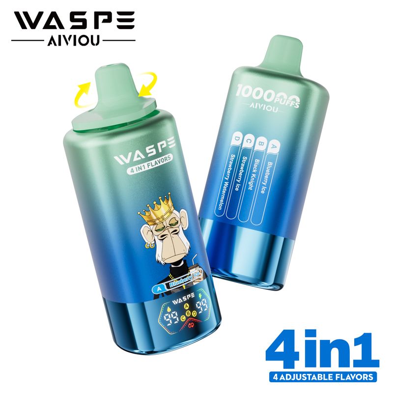 WASPE 4 en 1 Vape Jetable 100 000 Bouffées Quatre Saveurs