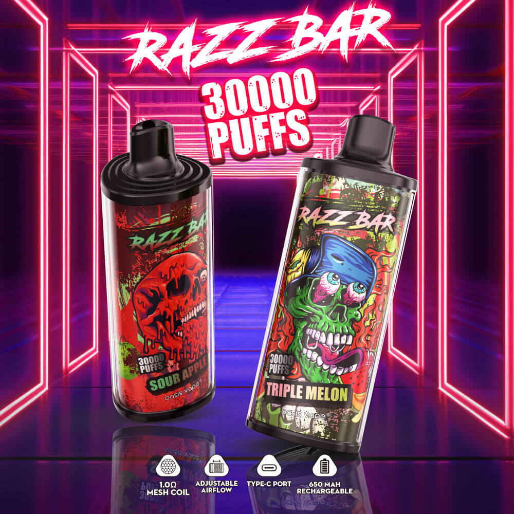 Vape Jetable Razz Bar 30 000 bouffées — Vente en Gros B2B