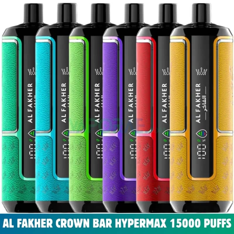 Al Fakher Crown Bar Hypermax 15000 bouffées —Stock en Chine