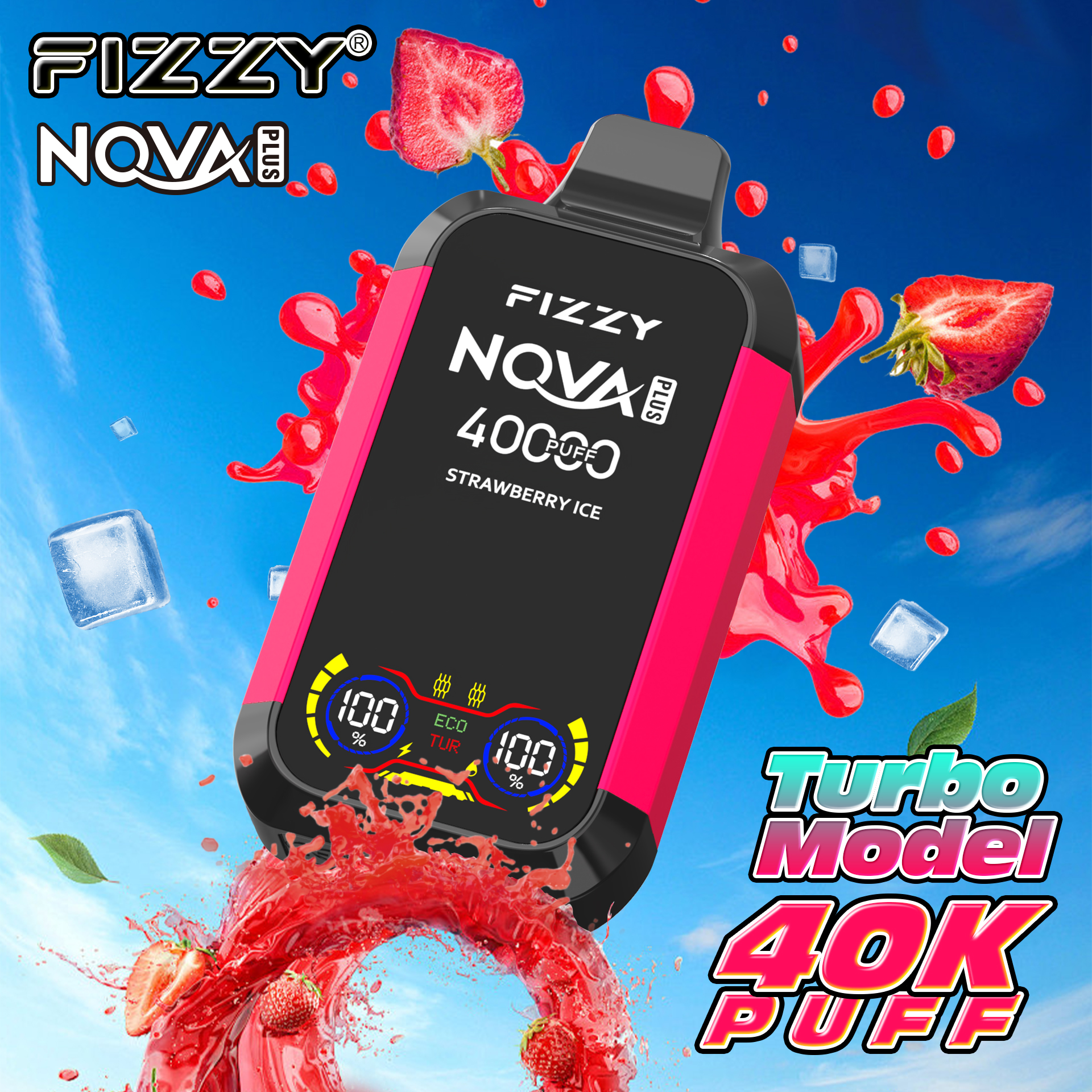 Fizzy Nova Plus – 40 000 bouffées jetables | B2B EU Stock