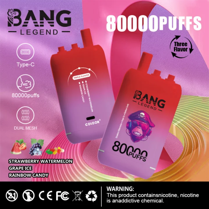 Bang Legend 80000 Puffs Triple Flavors——Stock en Chine