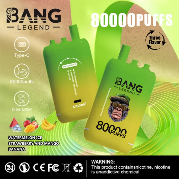 Bang Legend 80000 Puffs Triple Flavors——Stock en Chine