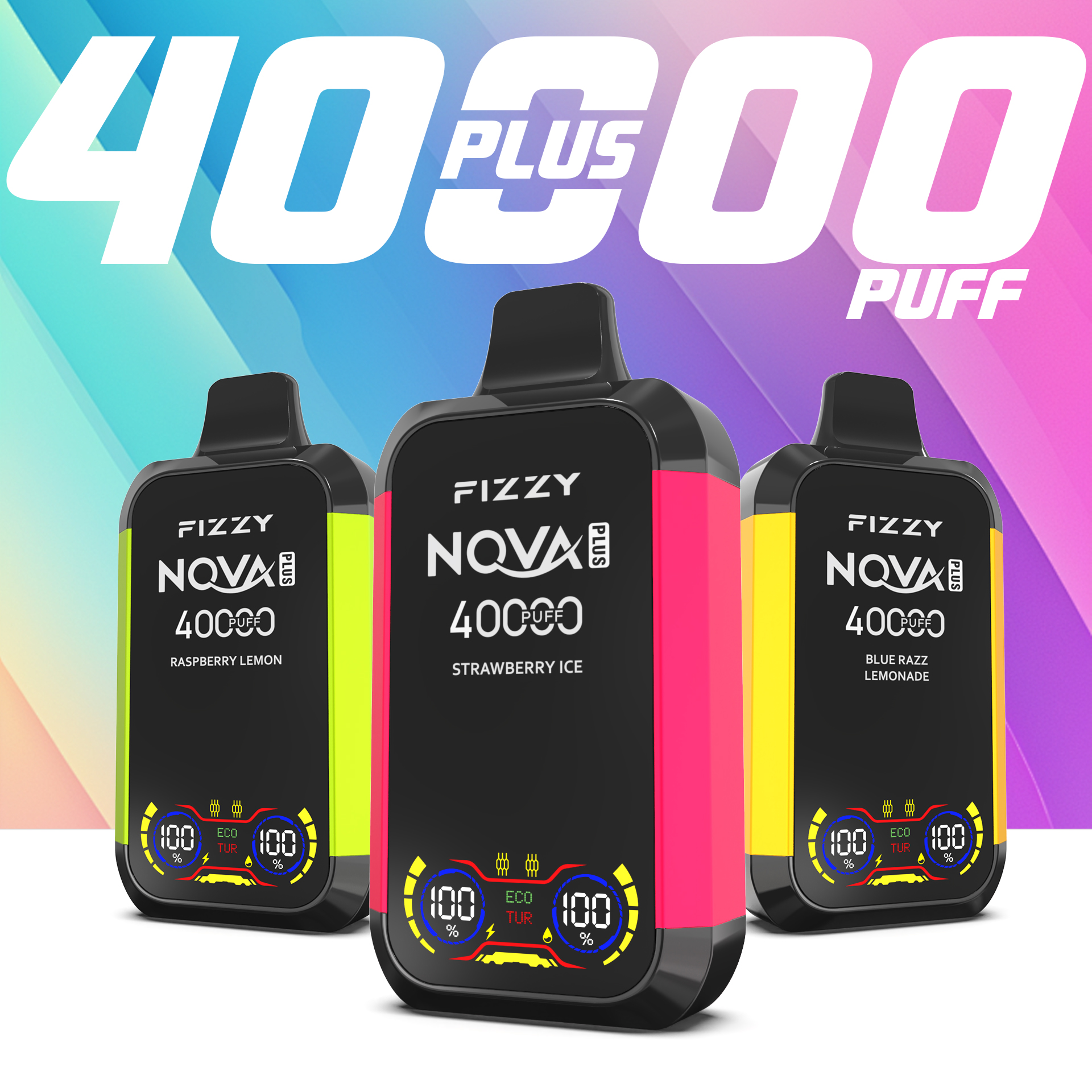 Fizzy Nova Plus – 40 000 bouffées jetables | B2B EU Stock