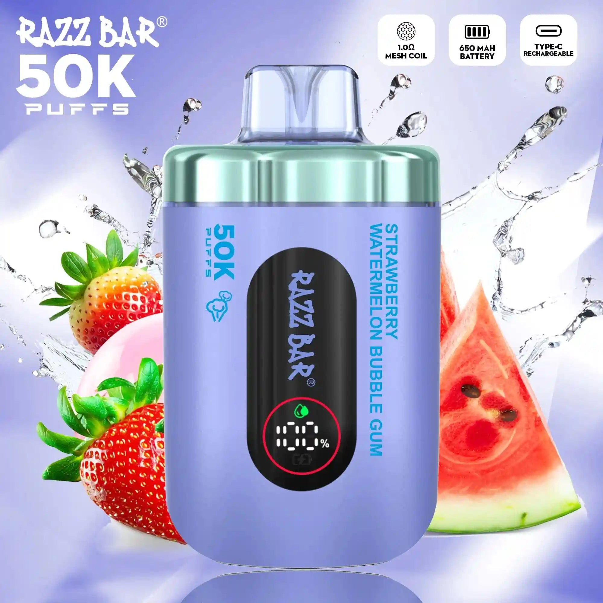 Razz Bar 50K Puff Disposable Vape 50,000 Puffs