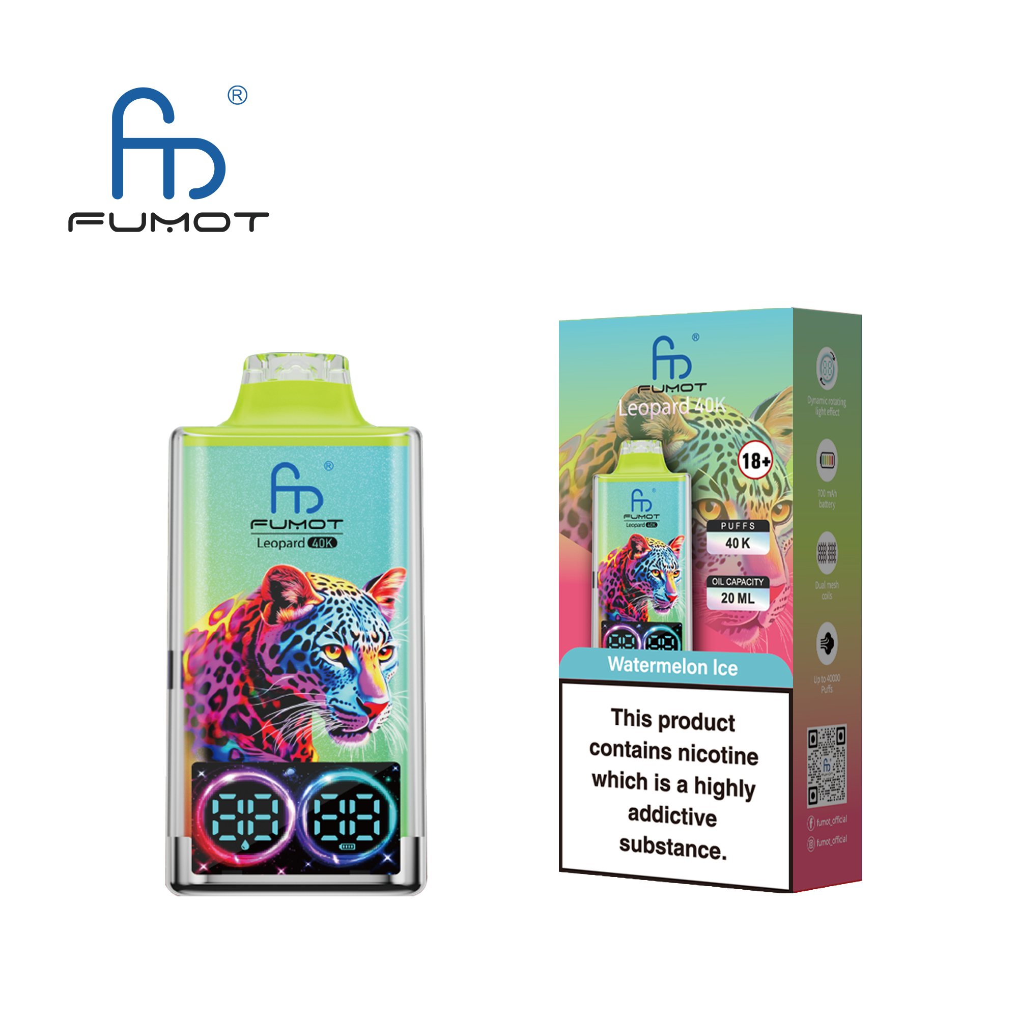 Fumot (RANDM) Leopard 40000 bouffées—Vente en Gros