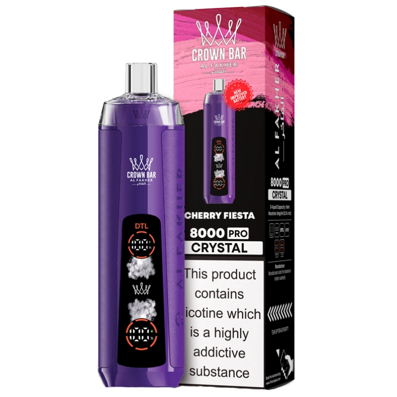 Al Fakher Crown Bar Pro 8000 Puffs —Vente en Gros