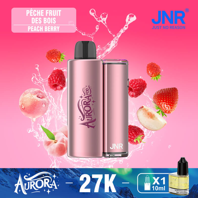 Vape jetable JNR Aurora 27 000 bouffées – Vente en gros B2B