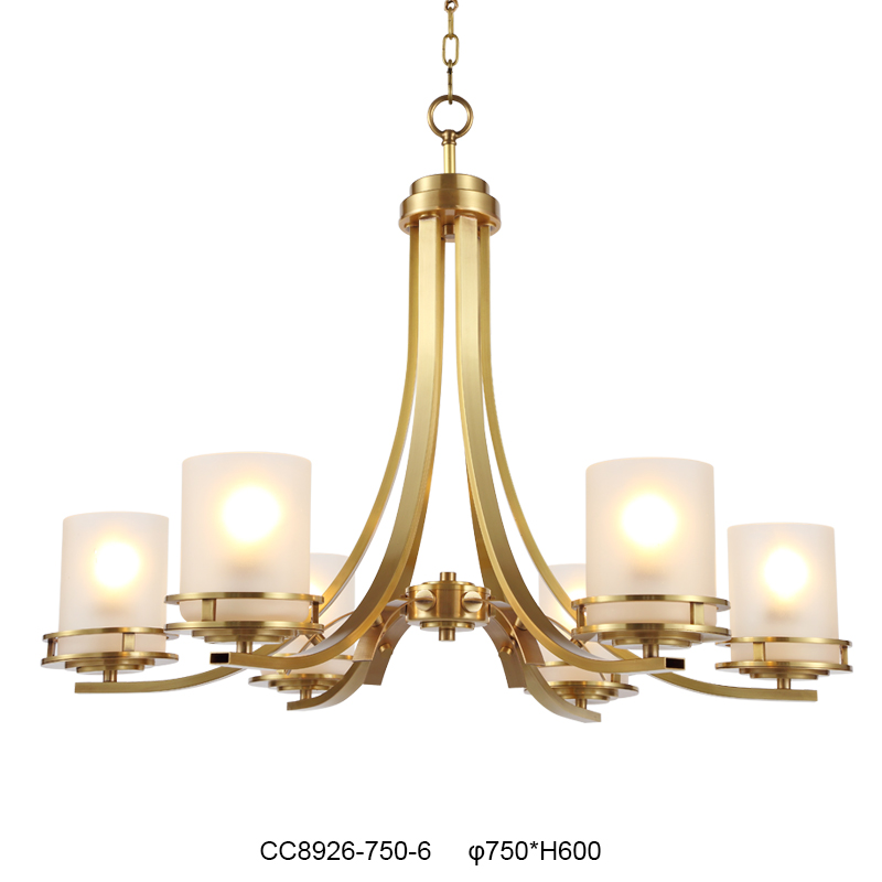 Elegant Brass Chandelier