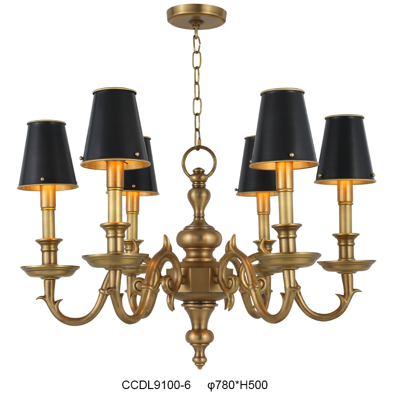 Elegant Brass Chandelier