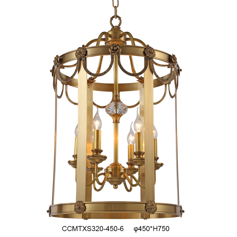 Elegant Brass Chandelier