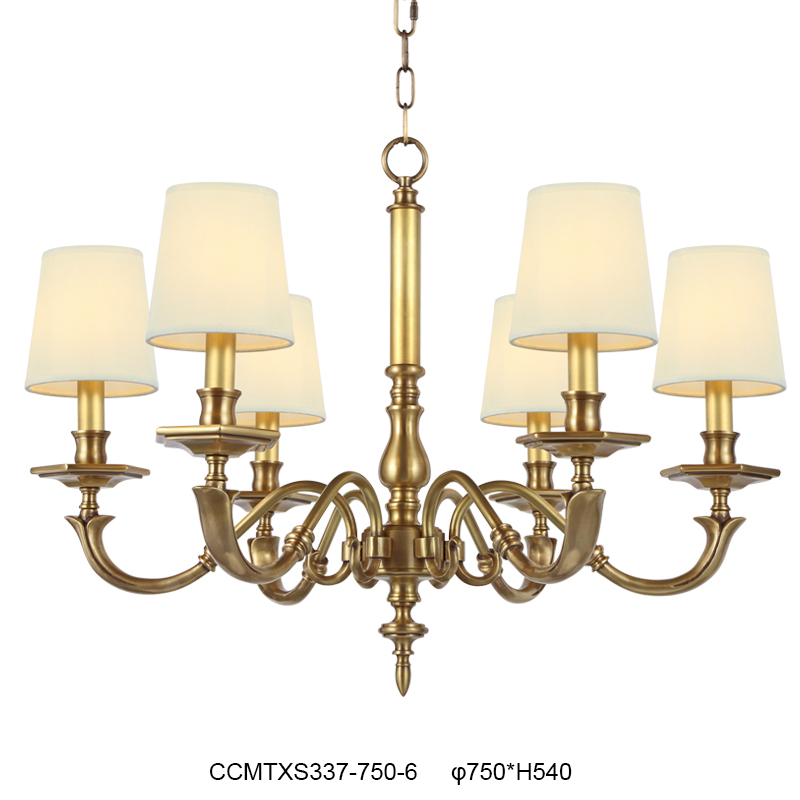 Elegant Brass Chandelier