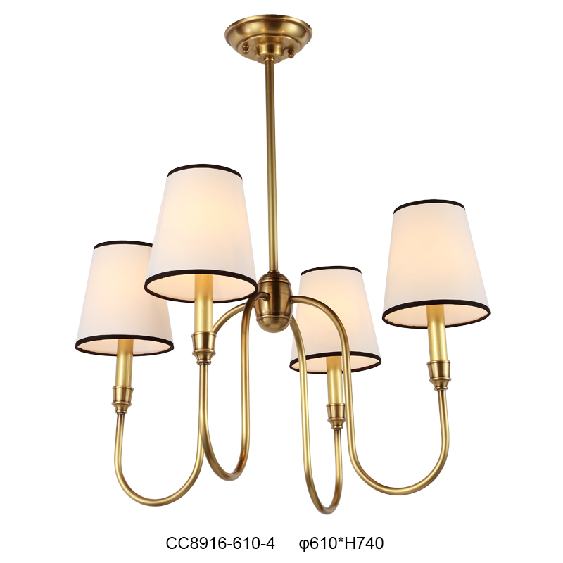 Elegant Brass Chandelier