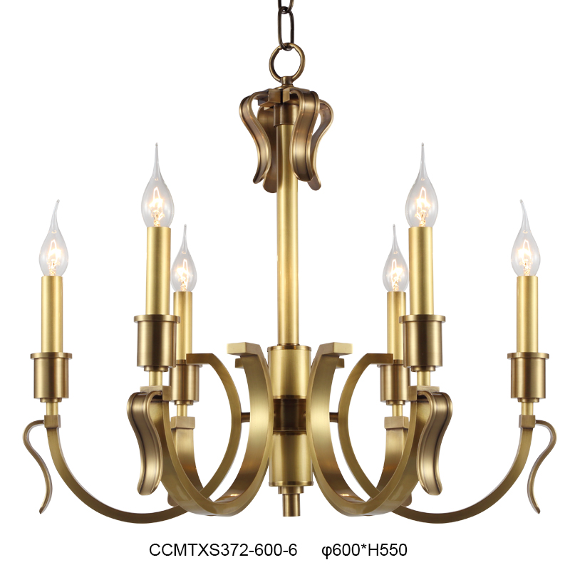 Elegant Brass Chandelier