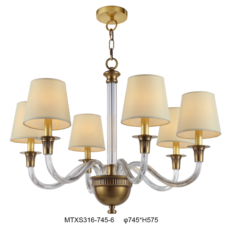 Elegant Brass Chandelier