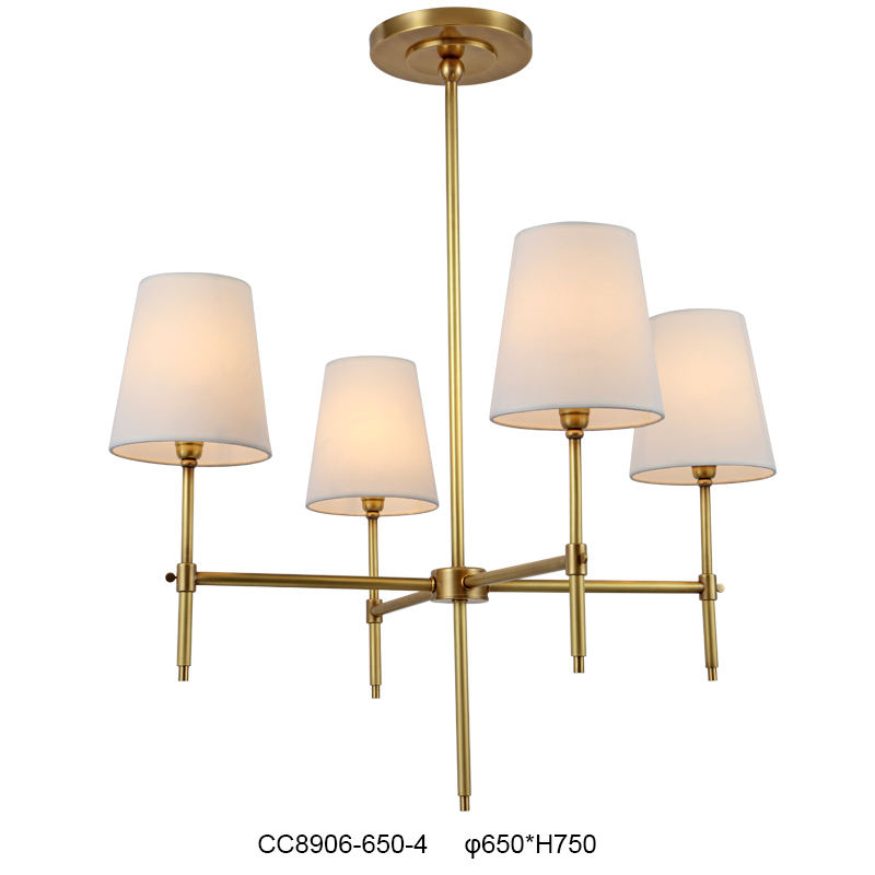 Elegant Brass Chandelier