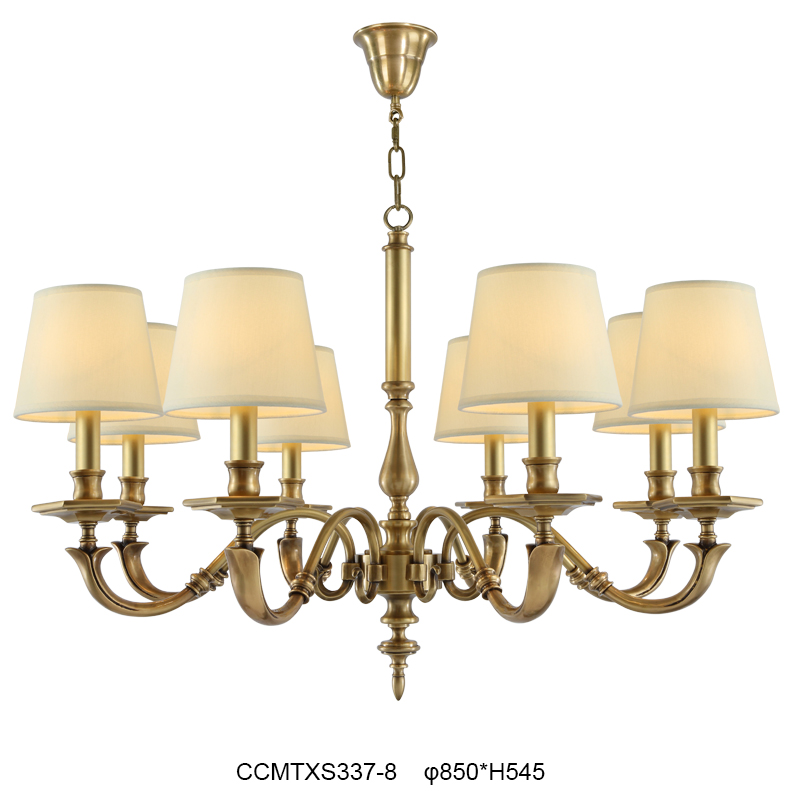 Elegant Brass Chandelier