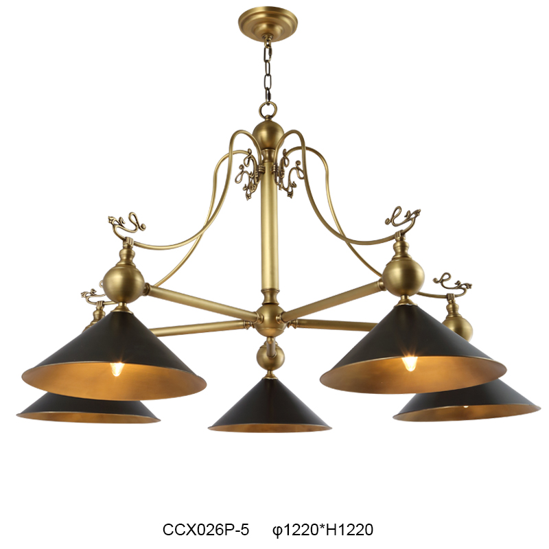 Elegant Brass Chandelier