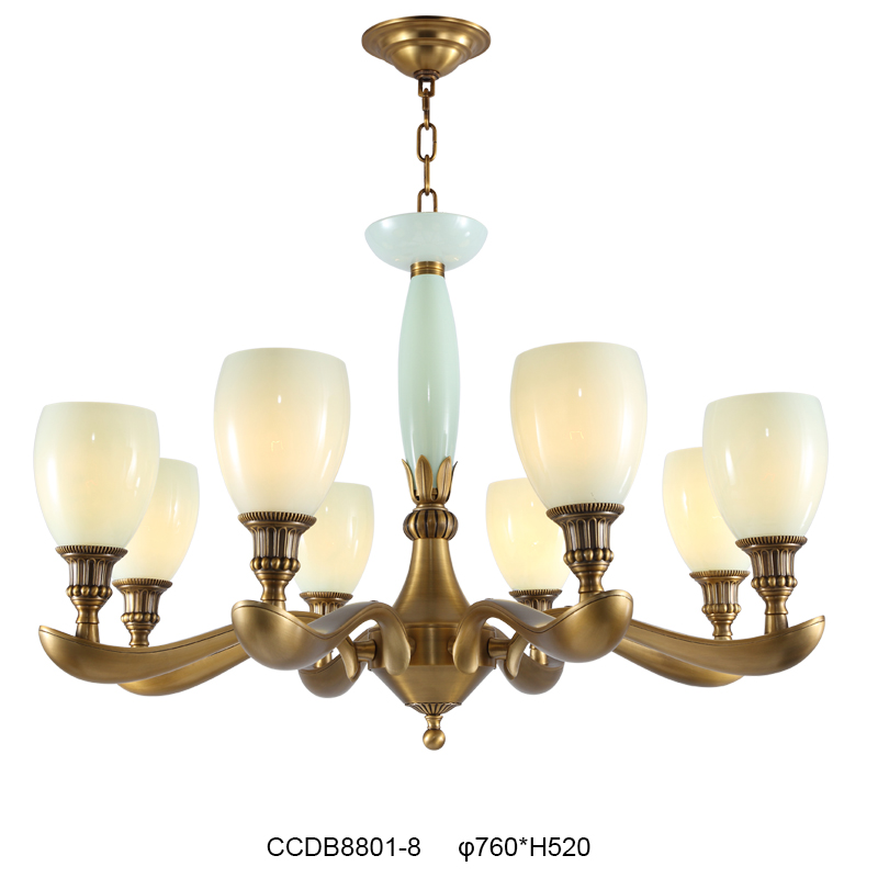 Elegant Brass Chandelier