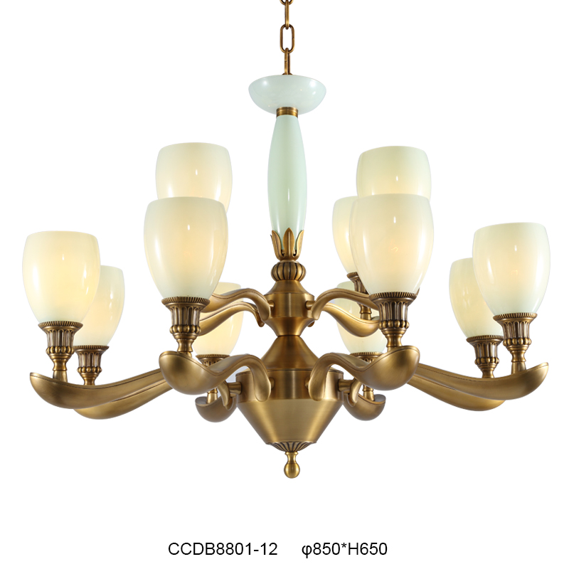 Elegant Brass Chandelier