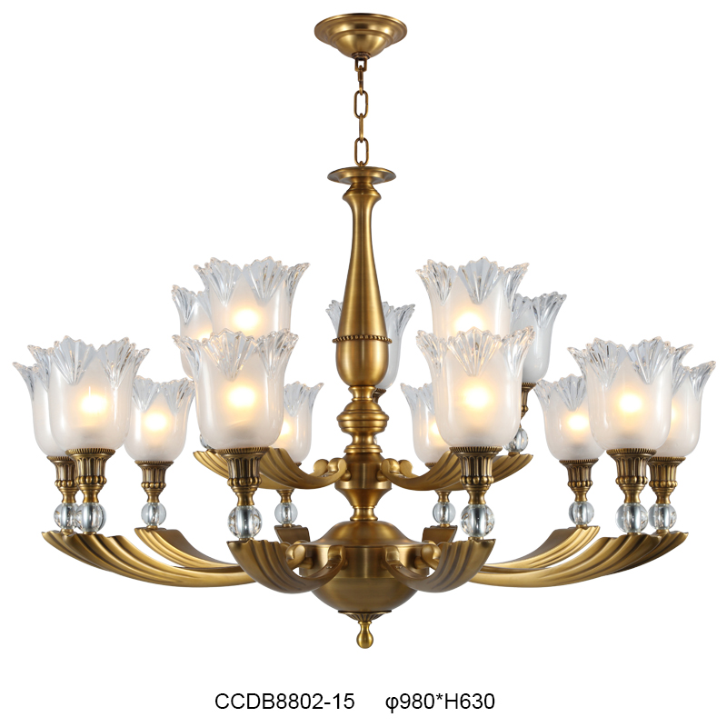 Elegant Brass Chandelier