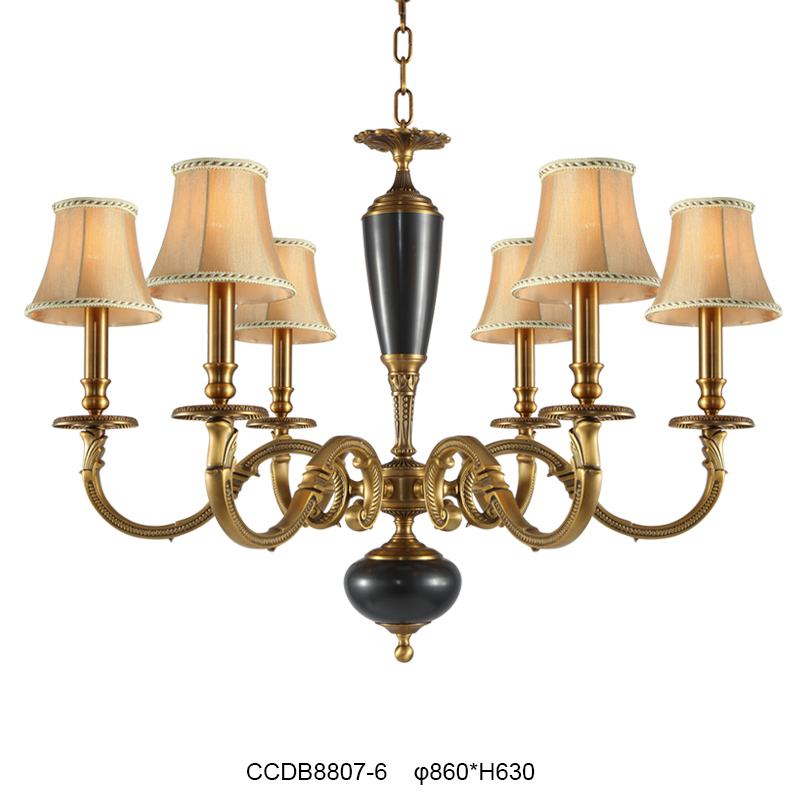 Elegant Brass Chandelier