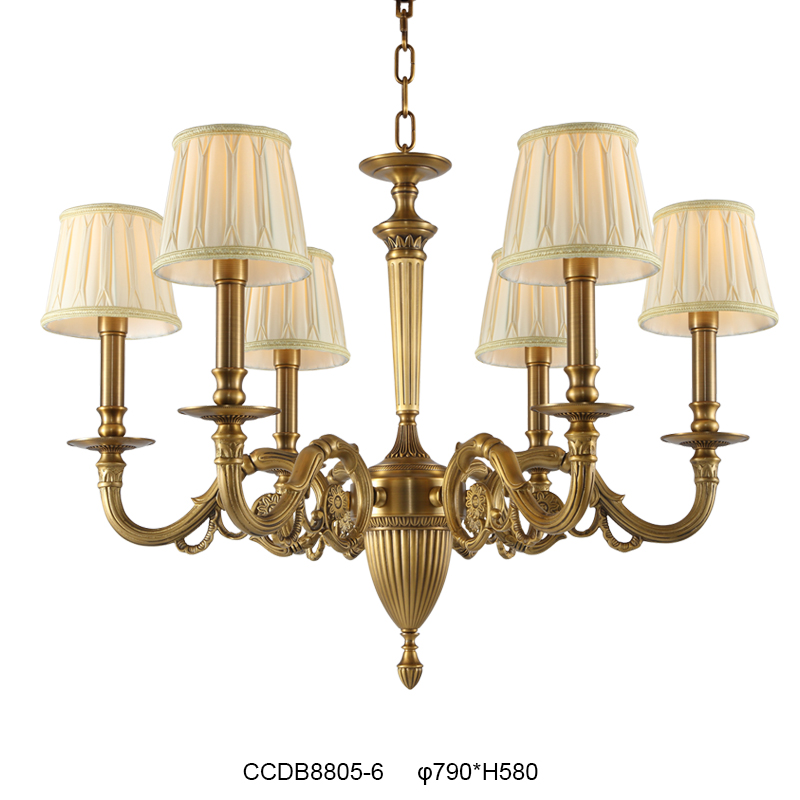 Elegant Brass Chandelier