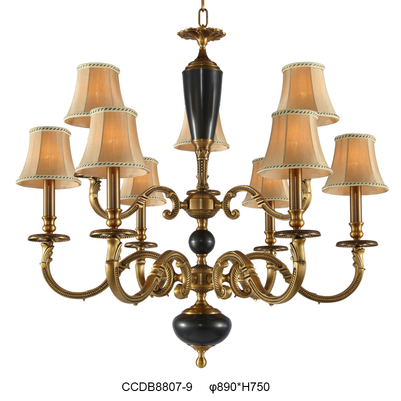 Elegant Brass Chandelier