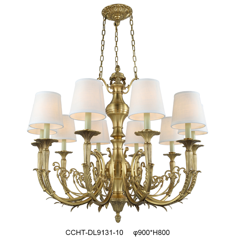 Elegant Brass Chandelier