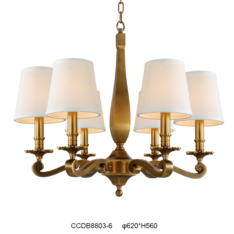 Elegant Brass Chandelier