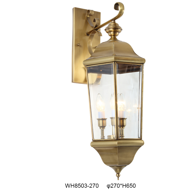 Antique Brass Outdoor Wall Lantern