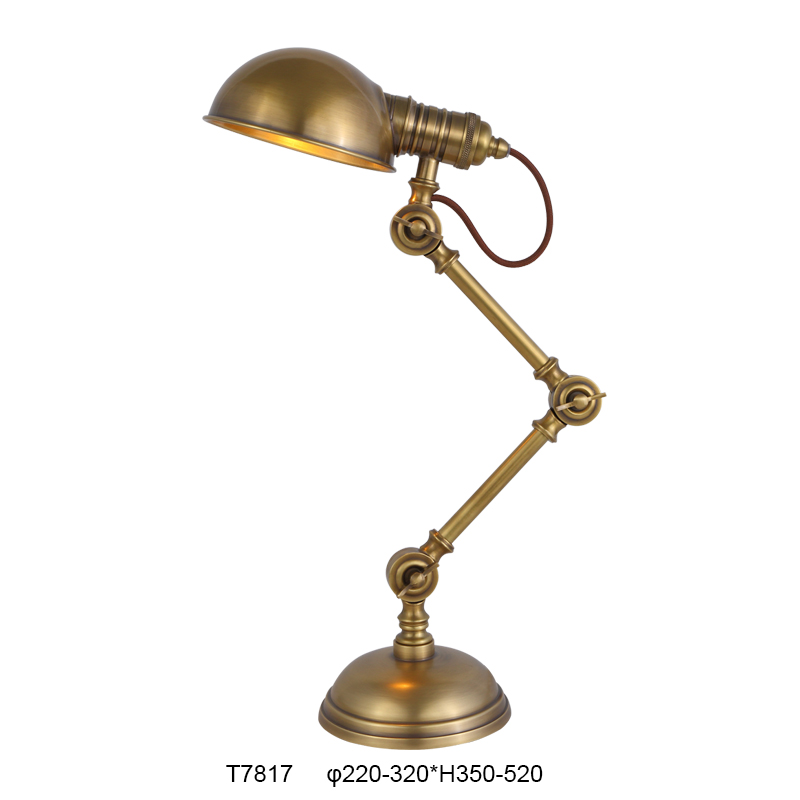 Brass Adjustable Desk Lamp