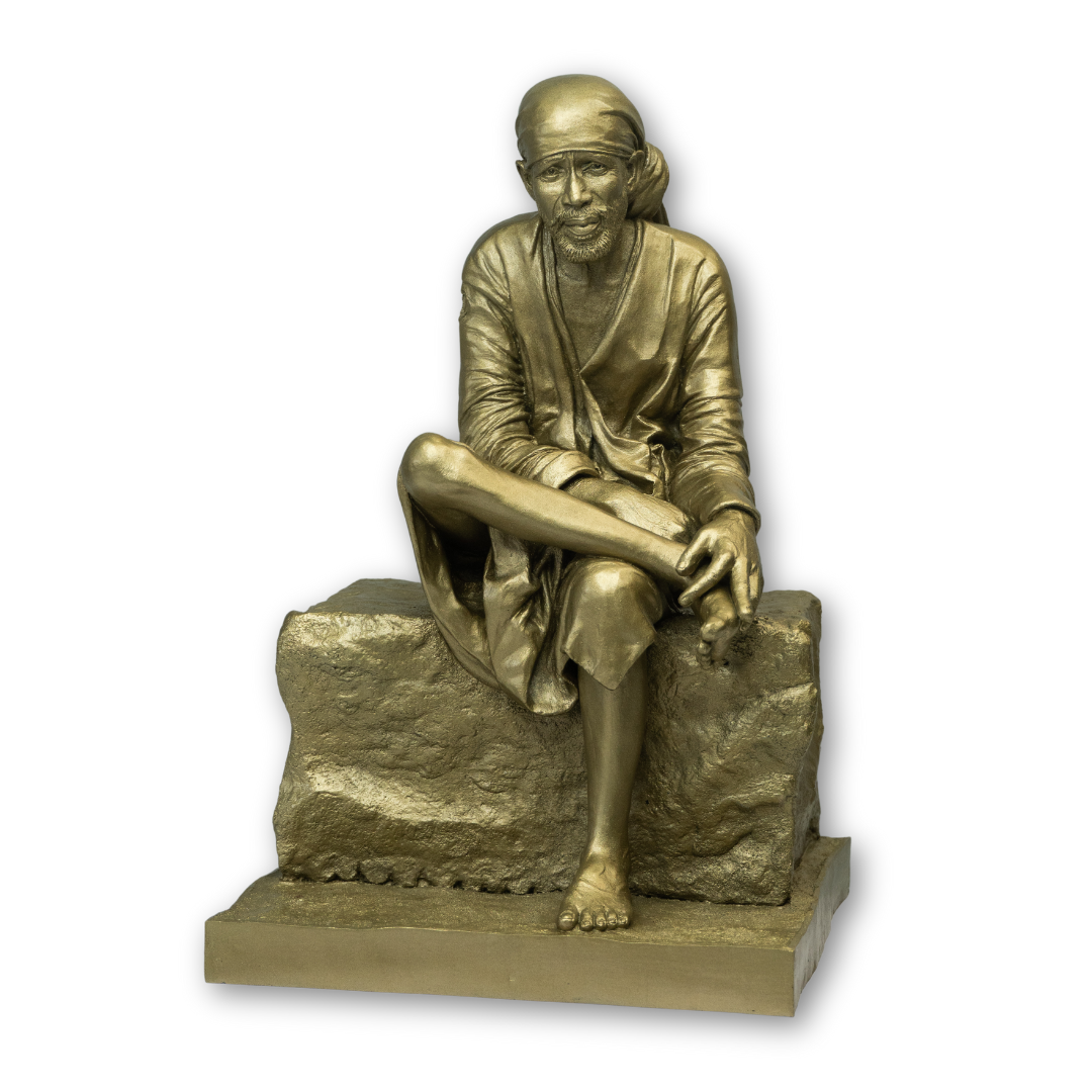 13 inch Shirdi Sai Baba - Metalic Finish