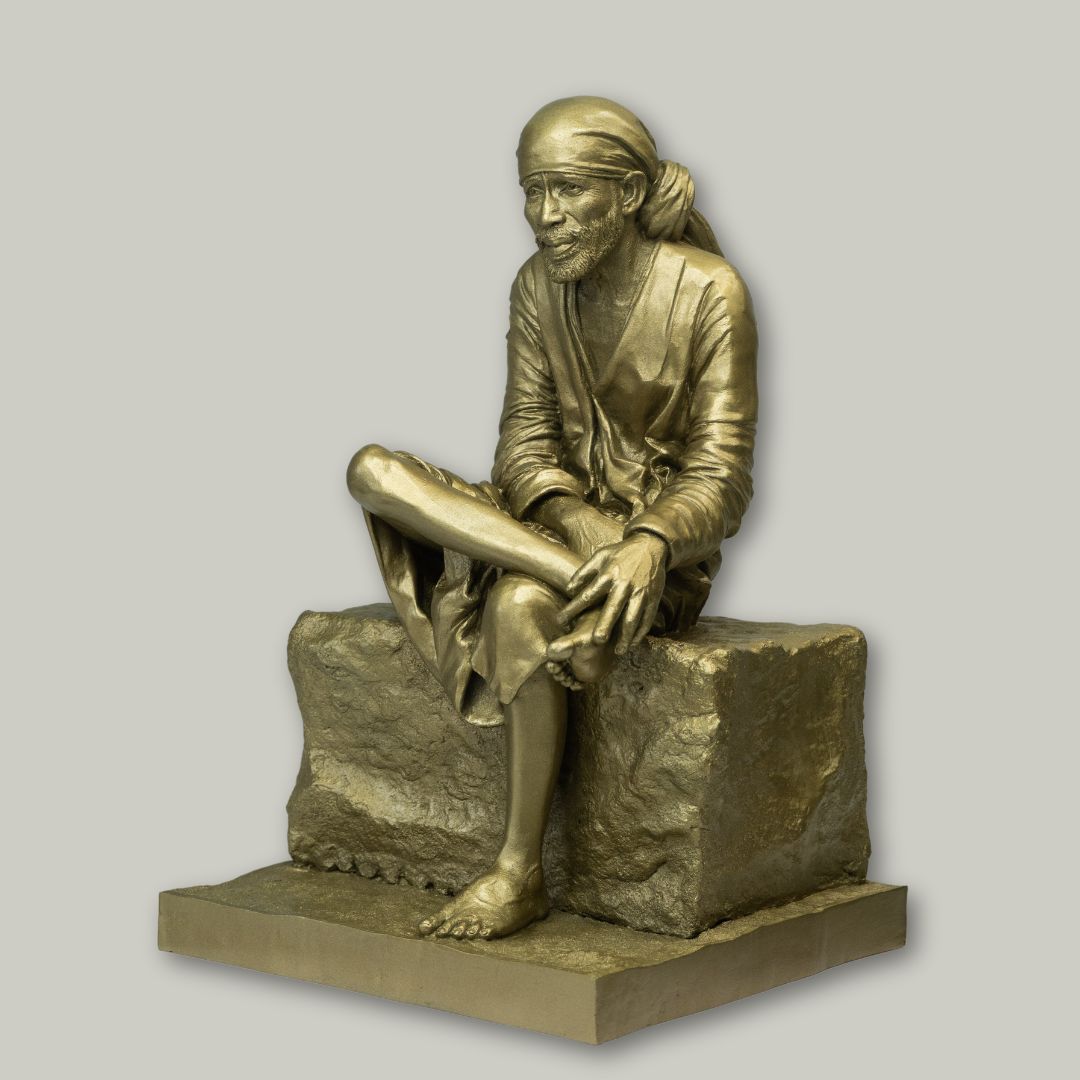 13 inch Shirdi Sai Baba - Metalic Finish