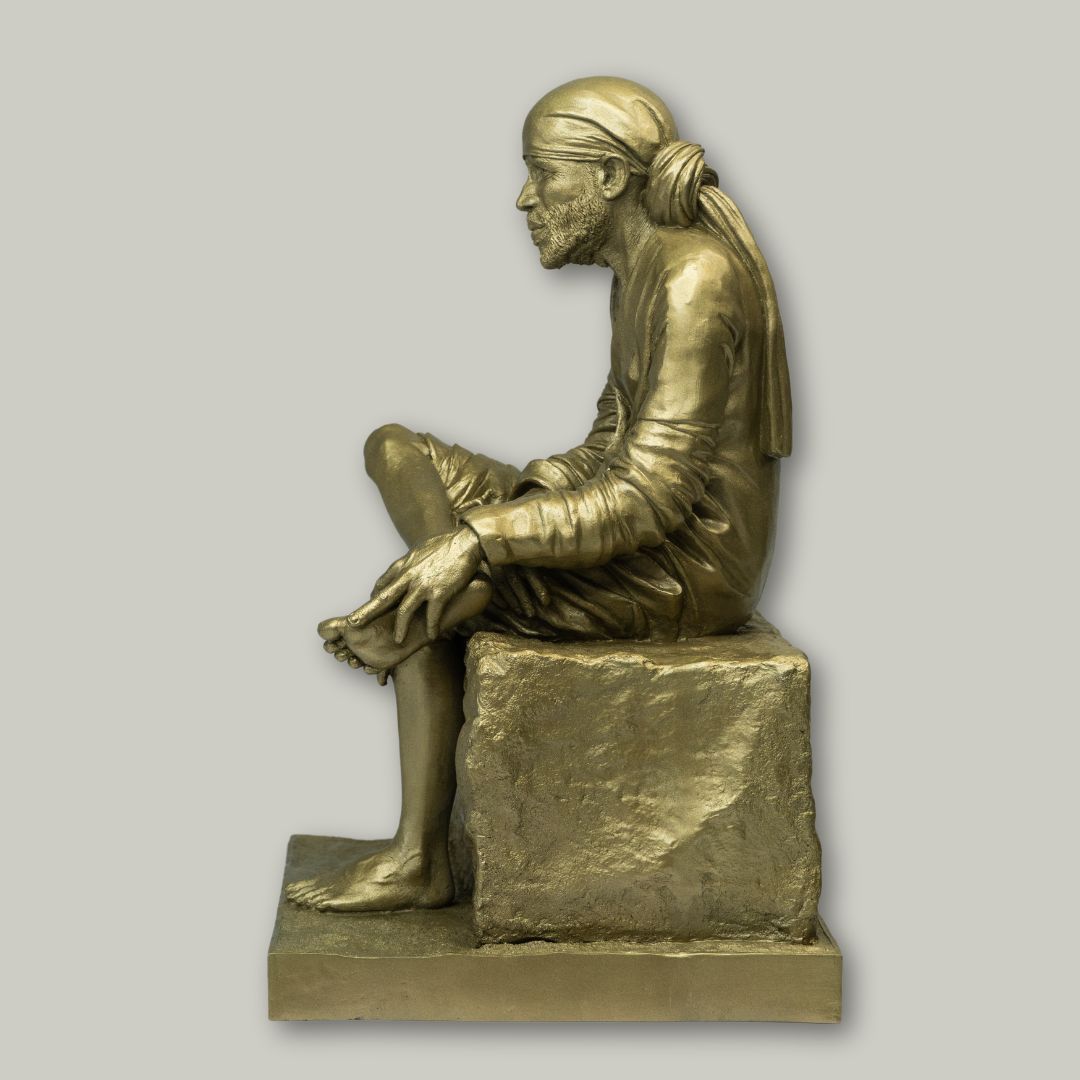 13 inch Shirdi Sai Baba - Metalic Finish