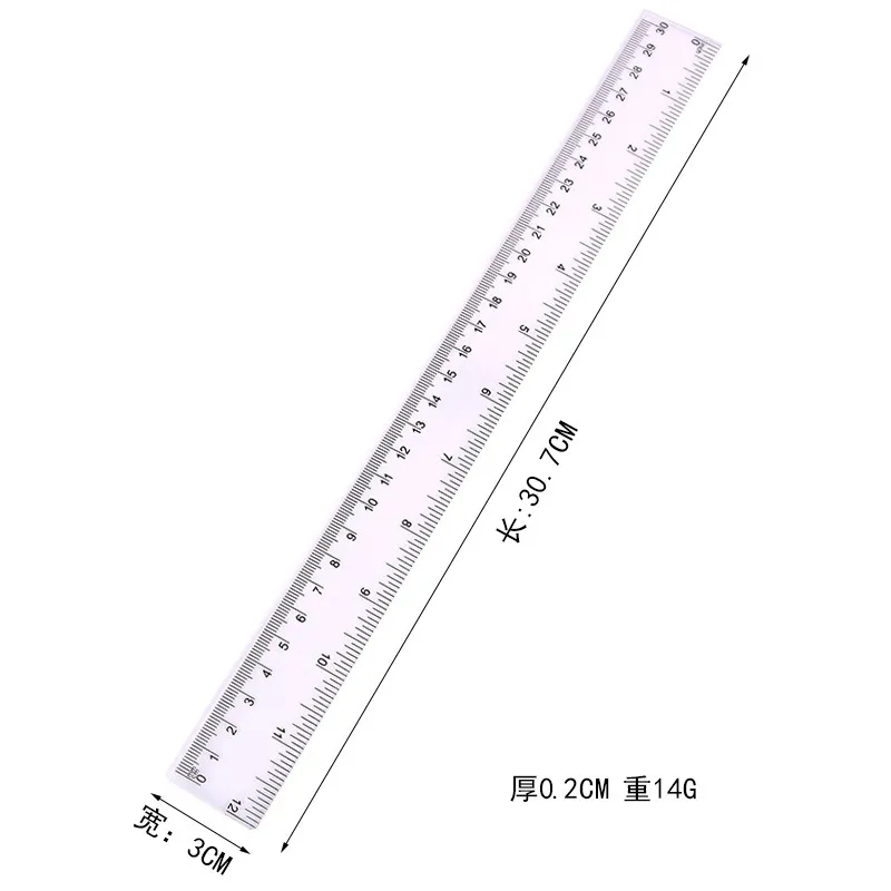 Transparent Plastic Ruler