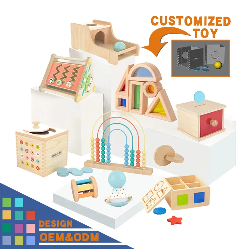 Customizable Wooden Montessori Toys Set