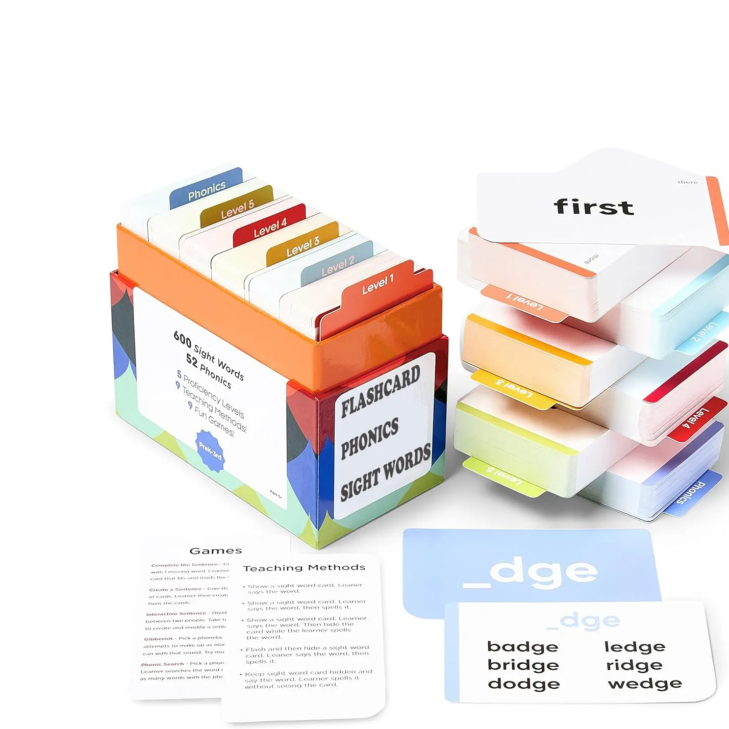 Sight Words & Phonics Flashcards