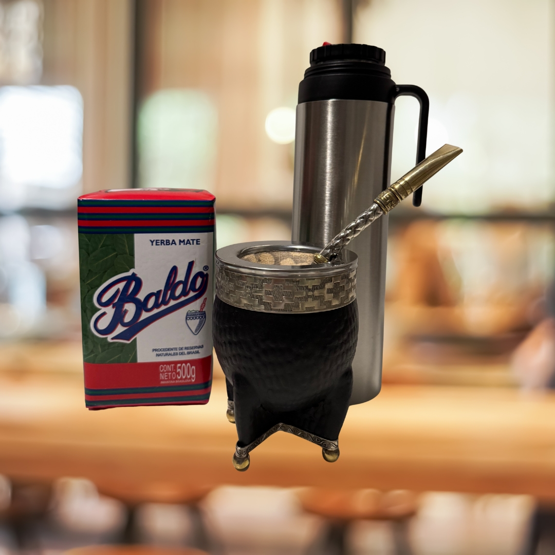 Yerba Mate Set croco leather