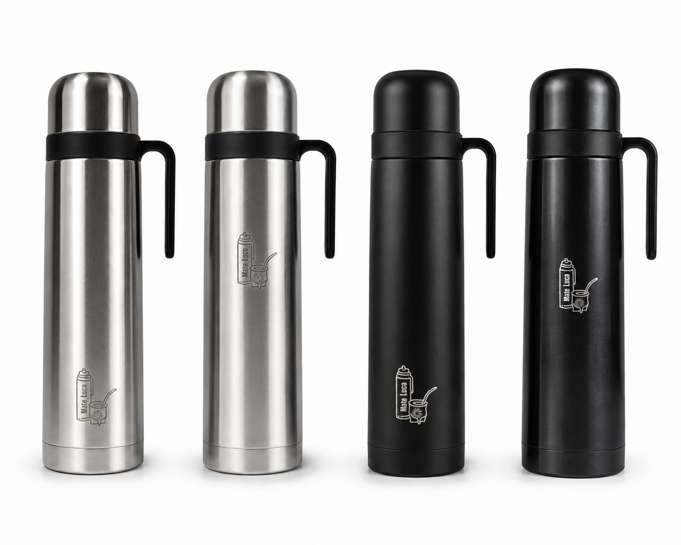 Yerba Mate Set with Thermos with Bombilla (straw)