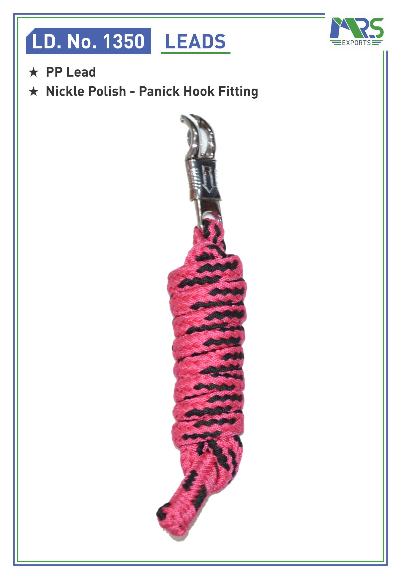 PP Lead with Panick Hook Fitting