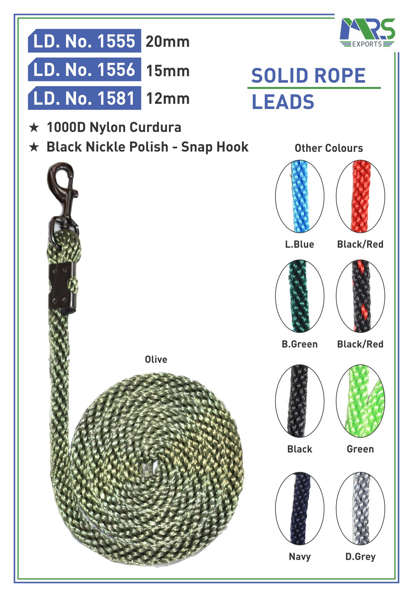 Solid Rope Leads