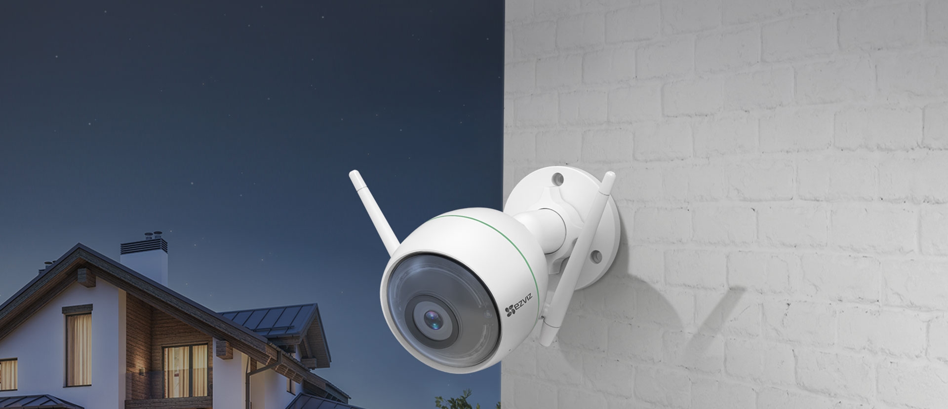 HIKVISION OSS Ezviz 2 MP C3WN Outdoor Smart 1080p Full HD, Wi-Fi Wireless Camera-CS-CV310