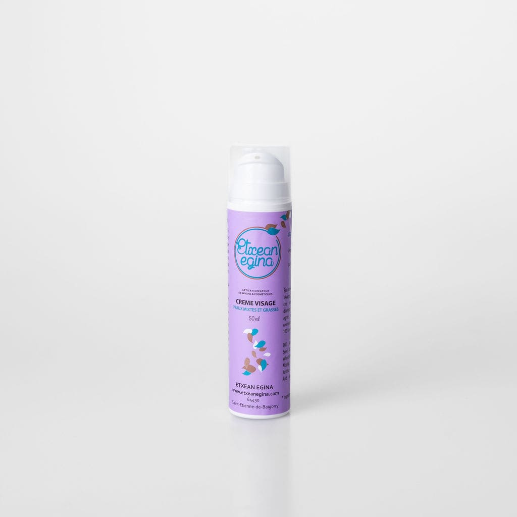 Crème visage sésame – peaux mixtes à grasses –