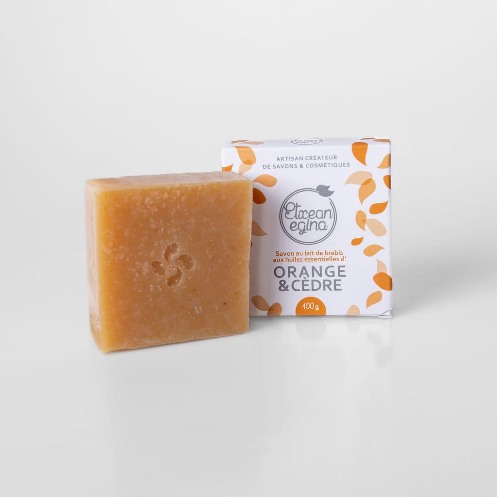 Savon au lait de brebis – orange douce & cèdre