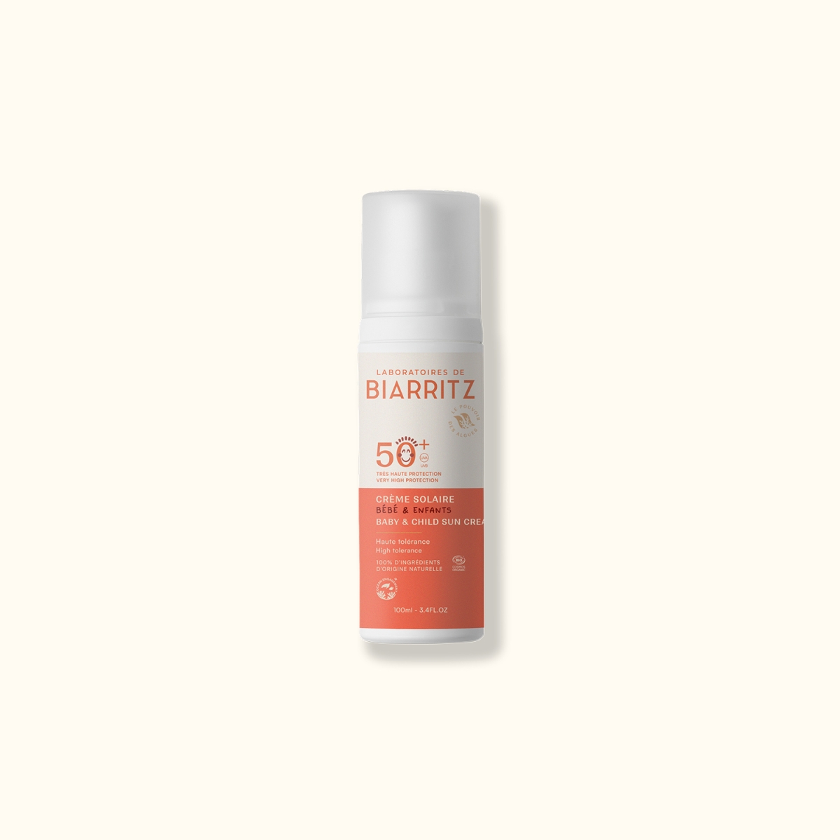 Crème solaire bébé & enfant SPF50+ 100 ml