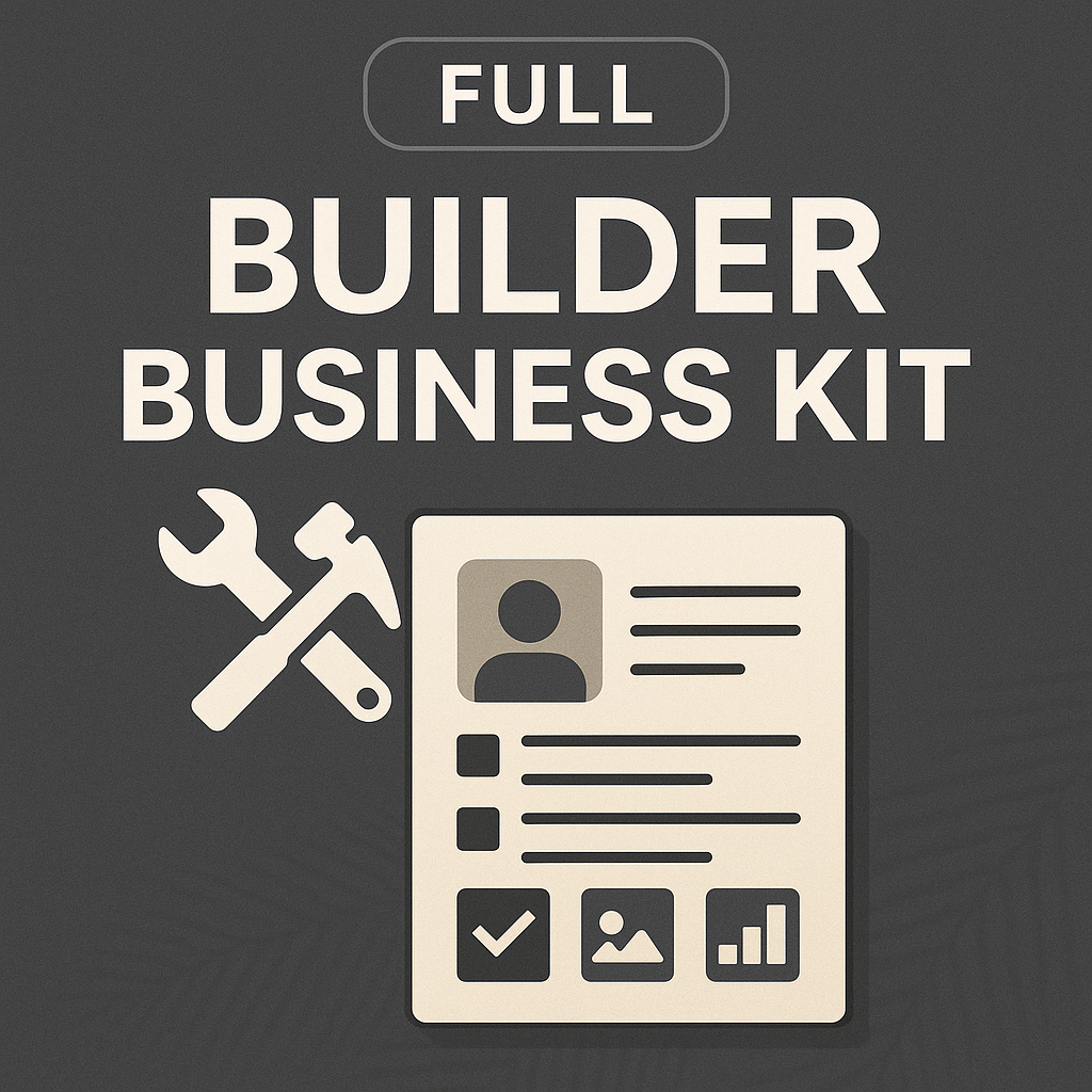 Full Builder Business Kit